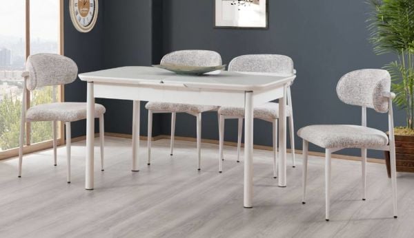 Kelebek Beyaz Masa Takımı