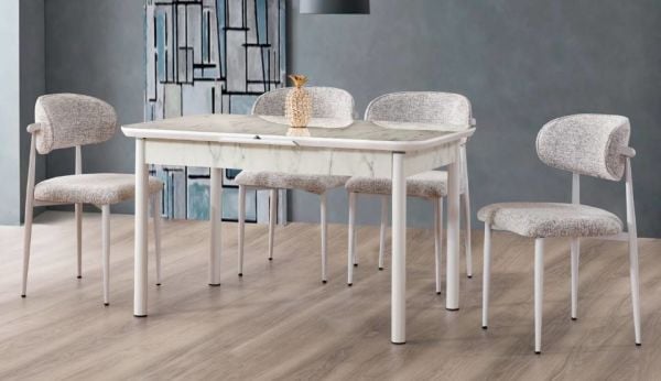 Kelebek Marmo Masa Takımı