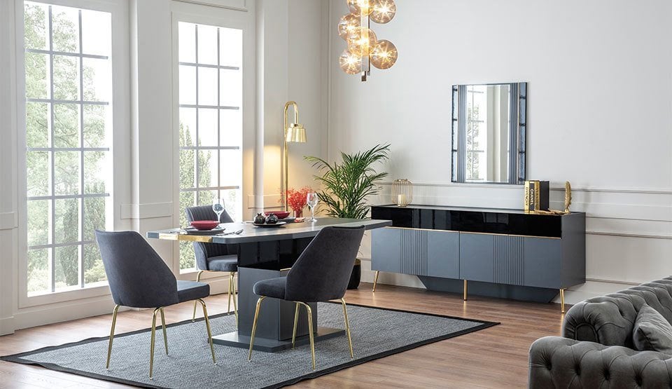 Teşhir Noir Yemek Odası