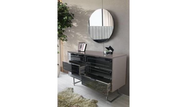 Karizma Köşe Yatak Odası Şifonyer ve Aynası