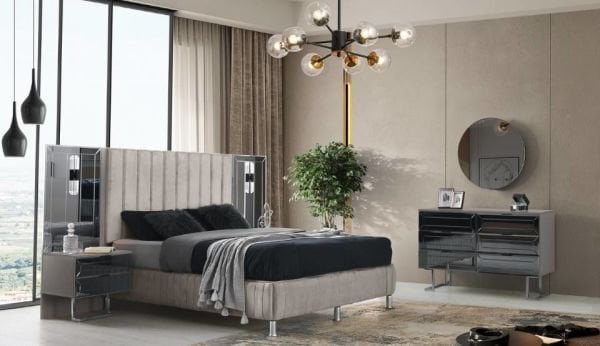 Karizma Köşe Yatak Odası Şifonyer ve Aynası