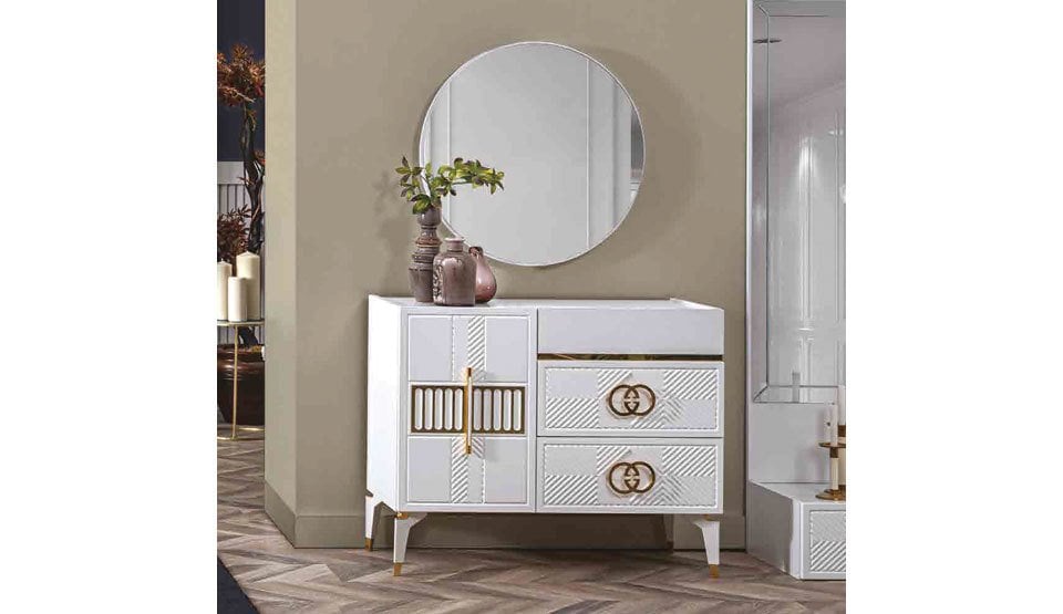 Karizma Köşe Yatak Odası Şifonyer ve Aynası