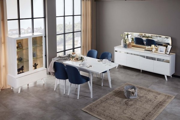 Soft Beyaz Yemek Odası (Hazır Ürün)