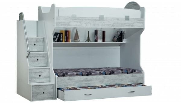 Smart Yavrulu Ahşap Ranza