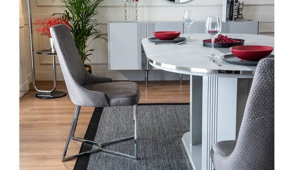 Gris Yemek Odası (Hazır Ürün)