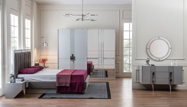 Gris Yatak Odası (Hazır Ürün)