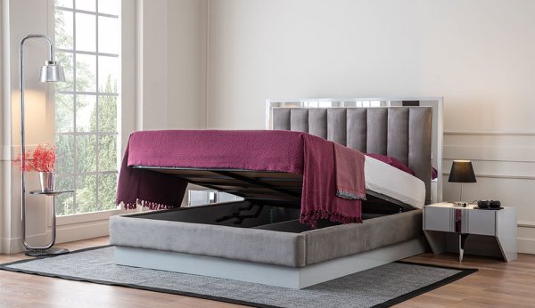 Gris Yatak Odası (Hazır Ürün)