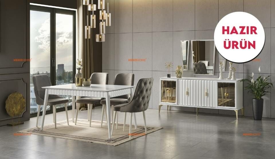 MDF Samsun Yemek Odası (Hazır Ürün)