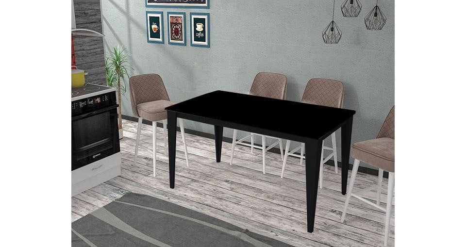 New Mutfak Masası 70*130 cm - Siyah