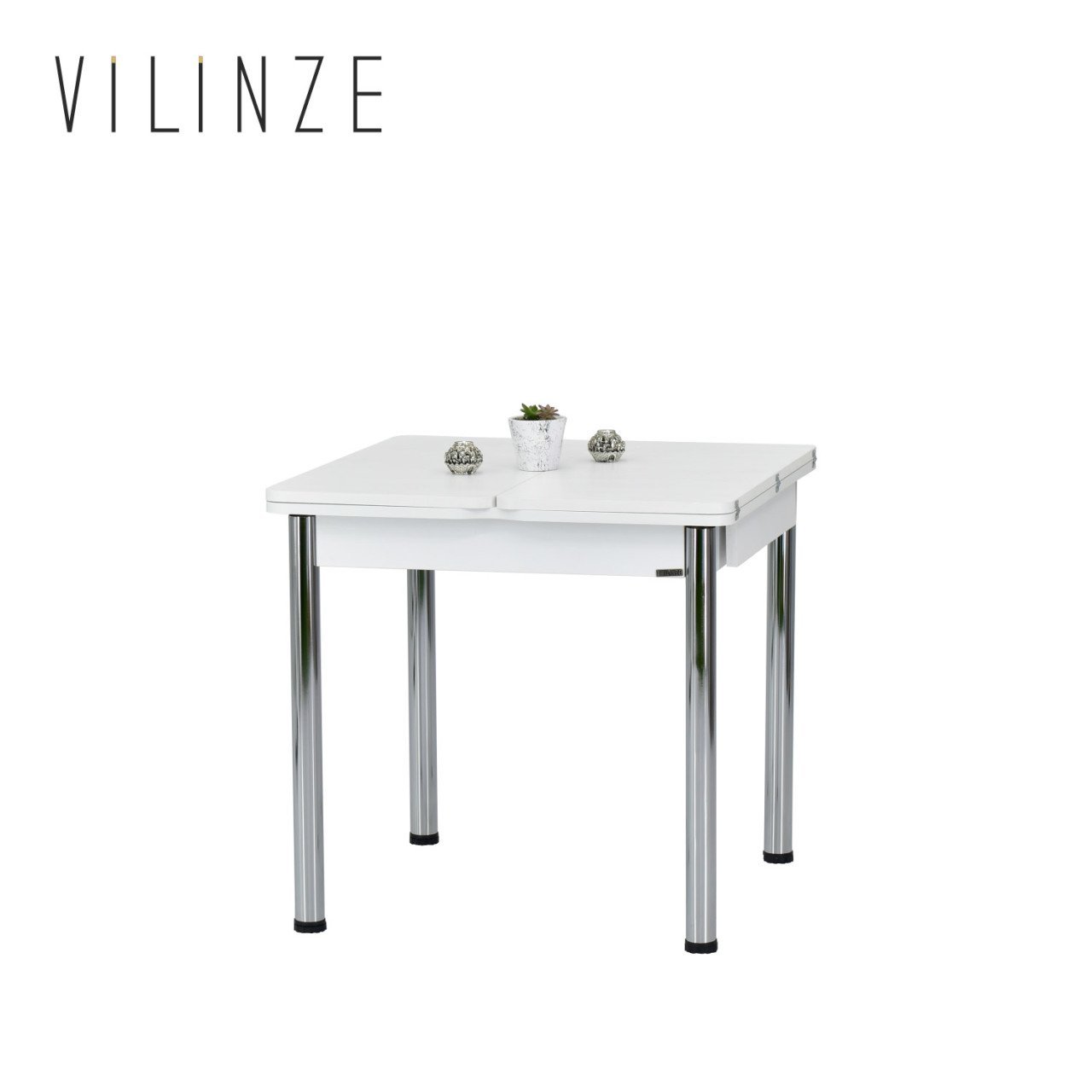 Ece Mutfak Masası - 80x80 cm Beyaz