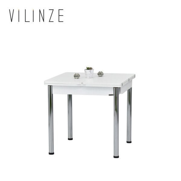 Ece Mutfak Masası - 80x80 cm Beyaz