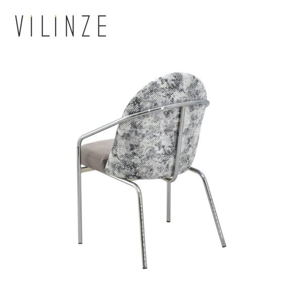 Midyat 79 Nikel Metal Ayak Gri Kombin Sandalye